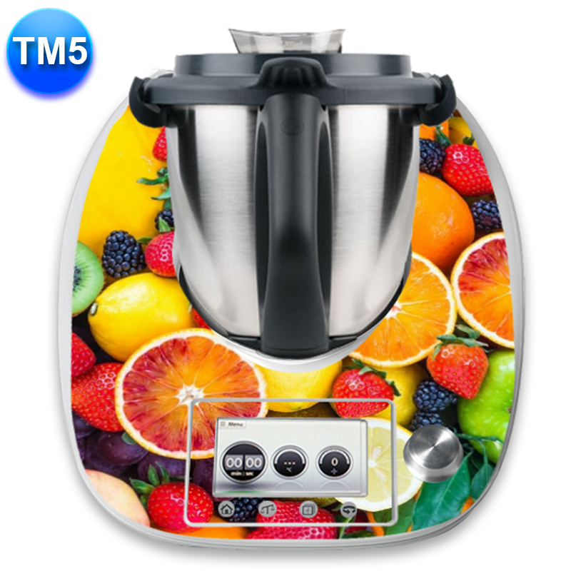 Apcym Vinilo Adhesivo para Thermomix TM5 Personalizado Frutas Frescas