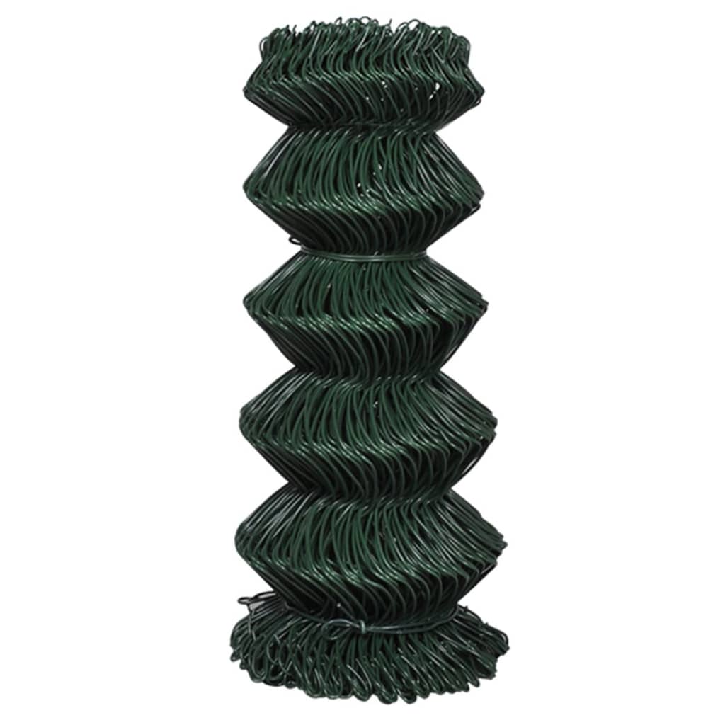 Vidaxl Valla de Alambre Acero Galvanizado 25x0,8 M Color Gris, Verde, Plateado