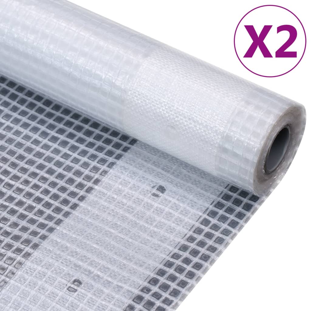 vidaXL Lonas de Leno 260 g/m² (2 unidades) Blanca Cubierta Repuesto Invernadero Dimensiones 1.5 x 5 m,  1.5 x 10 m,  1.5 x 15 m y mas