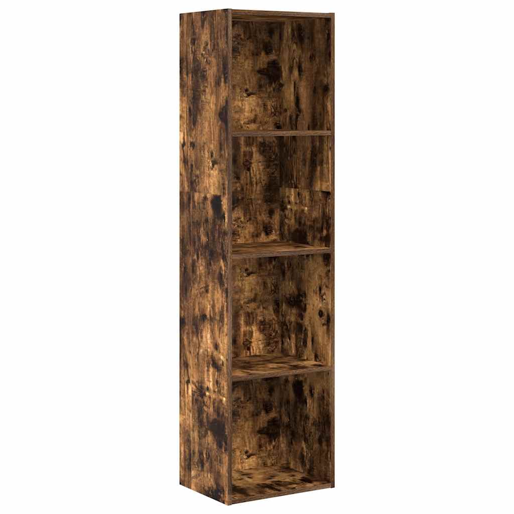 vidaXL Estantería madera de ingeniería roble ahumado 40x30x152 cm