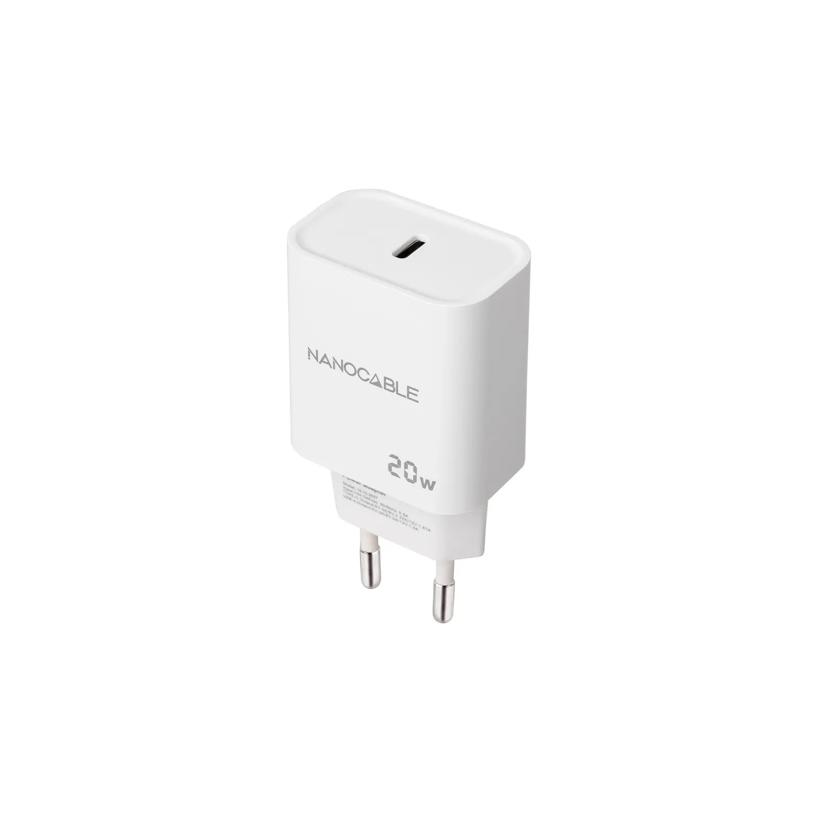 Cargador Usb-c/pd 20w Blanco Nanocable 10.10.2005