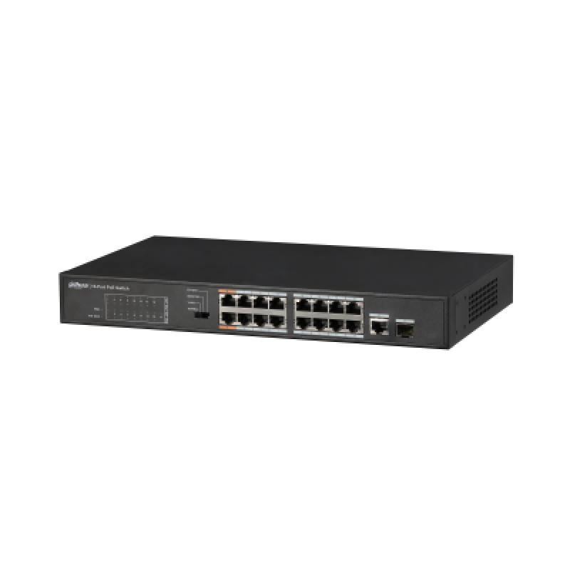 Dahua - Dh-pfs3117-16et-135 - 17-port Unmanaged Switch With 16-port Poe