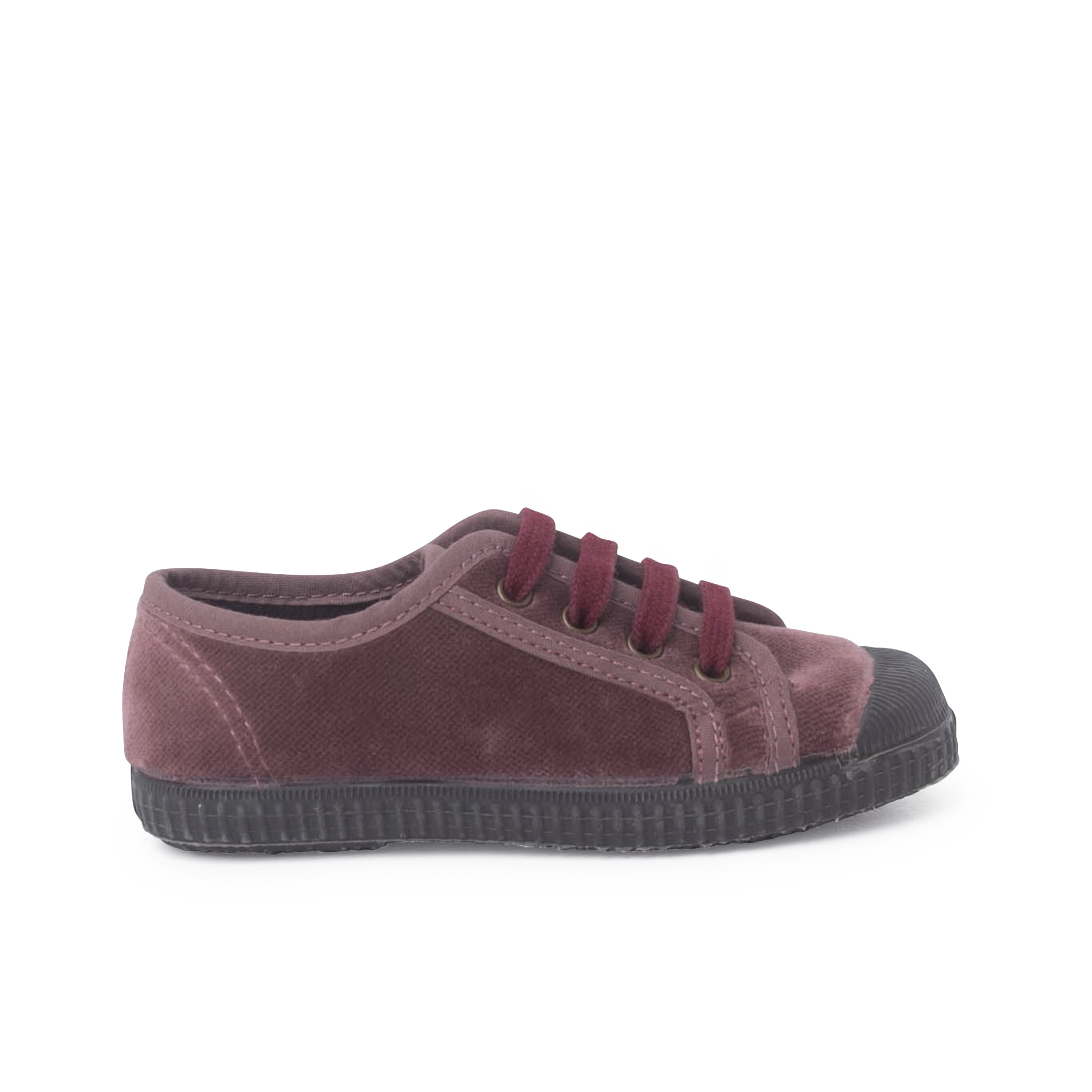 Pisamonas Zapatilla Terciopelo Con Cordones