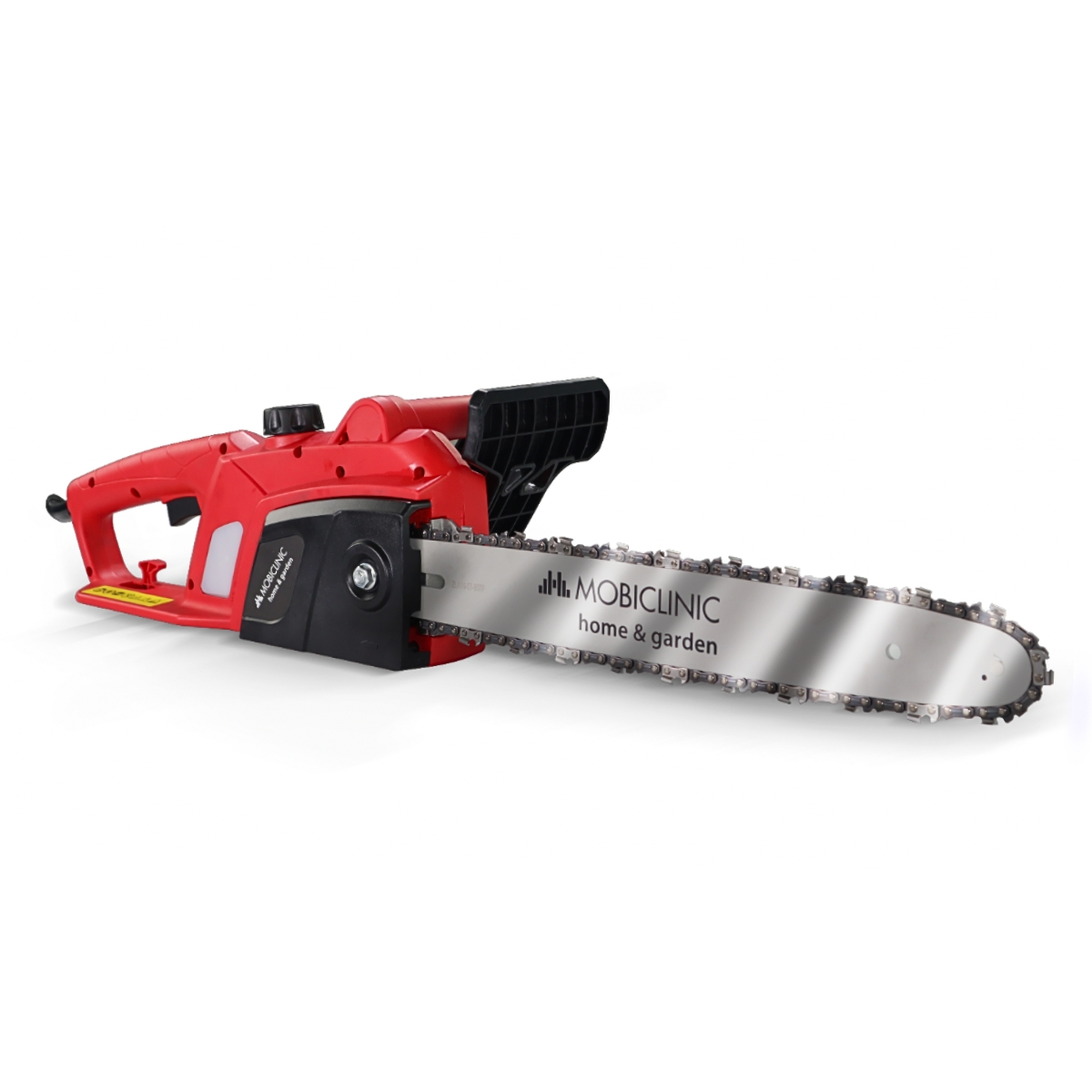 Motosierra eléctrica con cable 1800w Mobiclinic® Longitud de corte 40 cm Auto Sierra mecanica lubricación Ligera y segura Con asa Velocidad 13 m/s Hasta 120ml Ventana de control de aceite Podar y talar