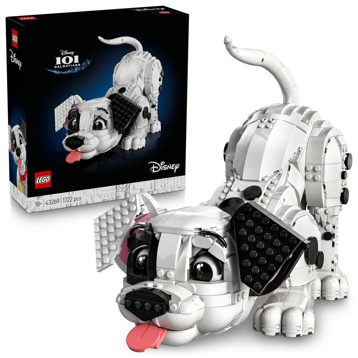 LEGO 43269 Disney: Cachorro de 101 Dálmatas_ Maqueta Articulada para Construir y Exponer_ Personaje Clásico Personalizable_ Ideal para Adultos Fans de Disney