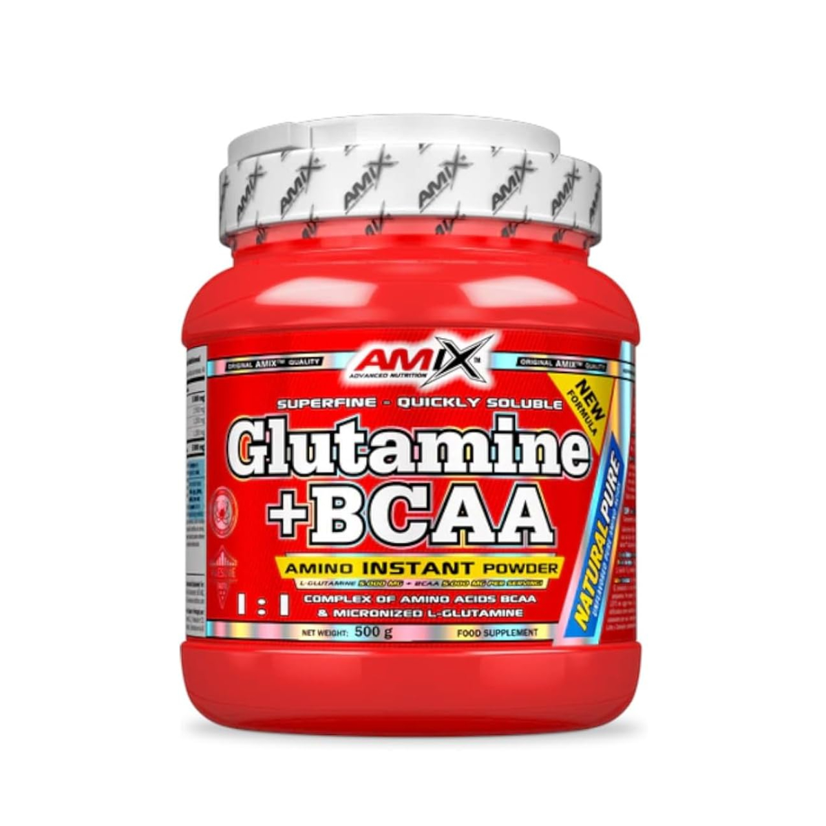 Amix Nutrition GLUTAMINA + BCAA - AMINOÁCIDOS - 530g