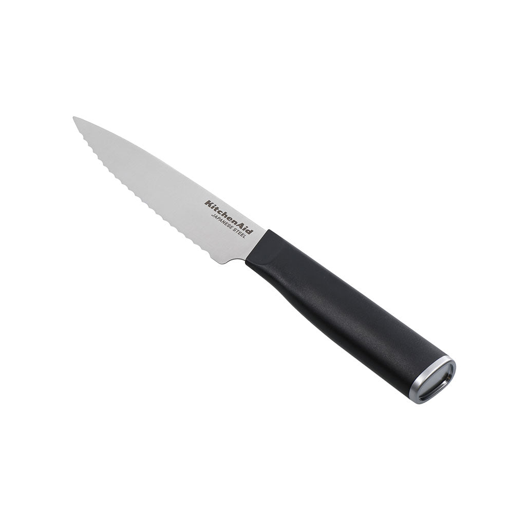 Juego de Cuchillos Profesionales KitchenAid – 3 Piezas de Acero Japonés de Alto Carbono con Mango Antideslizante y Cubierta de Seguridad para Almacenamiento