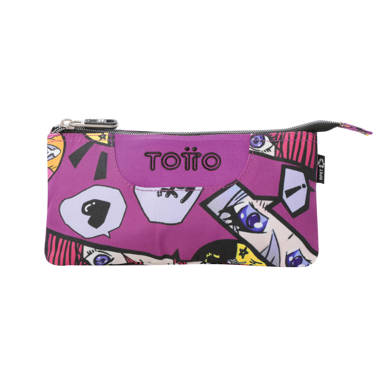 Totto Estuche escolar Tablero Material: Poliéster reciclado 22 x 11 x 3.5 cm