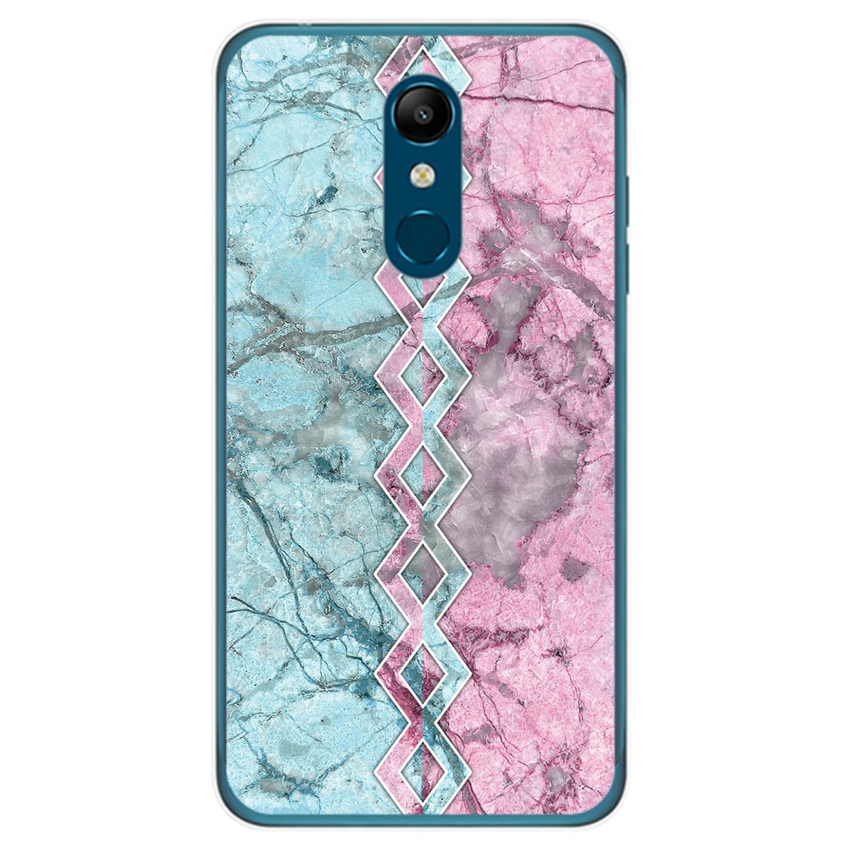 Tumundosmartphone Funda Gel Tpu para Lg K11 diseño Mármol 08 Dibujos