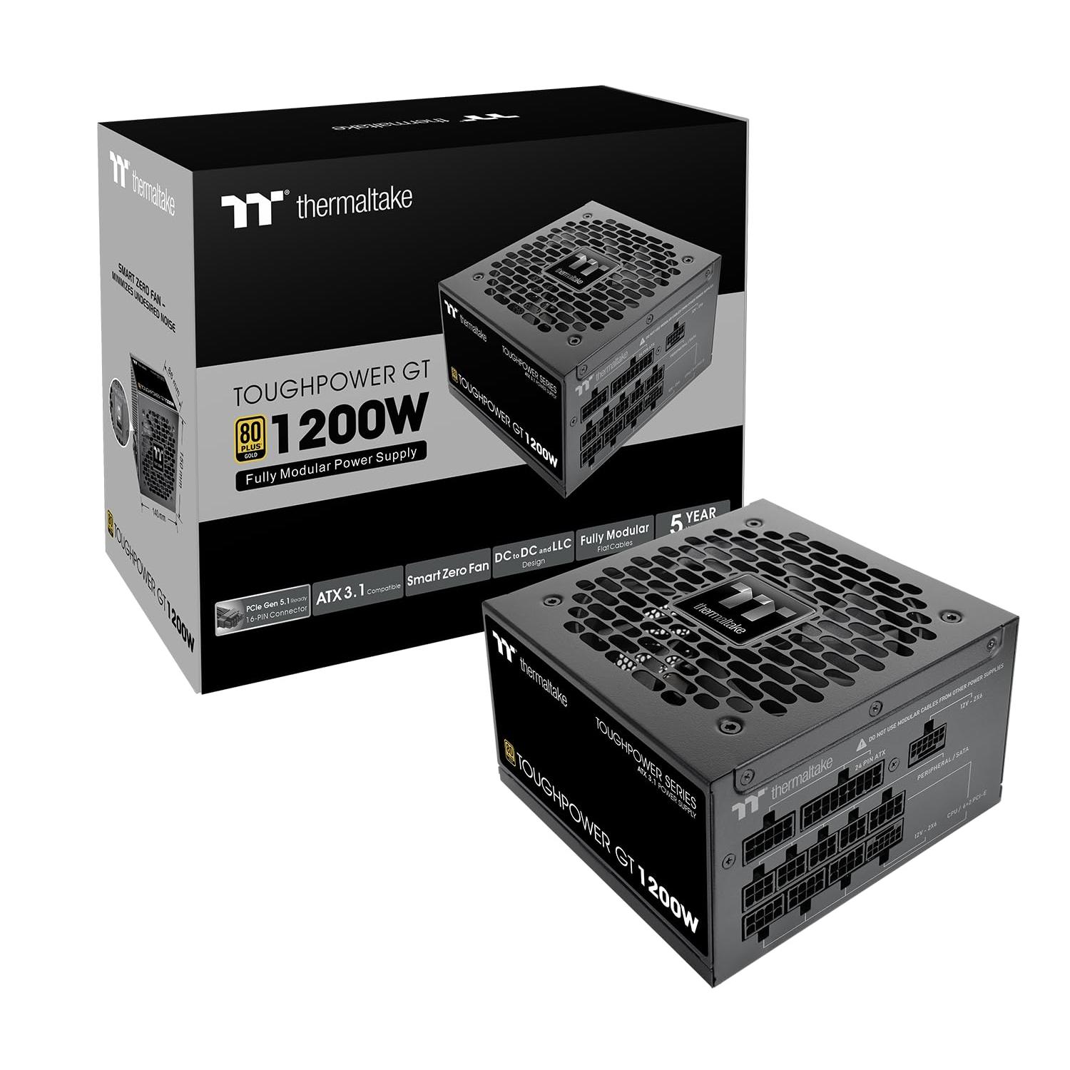 Thermaltake Toughpower GT 1200W | ATX 3.1 | PCIe 5.1 | 80+ Gold | Modular