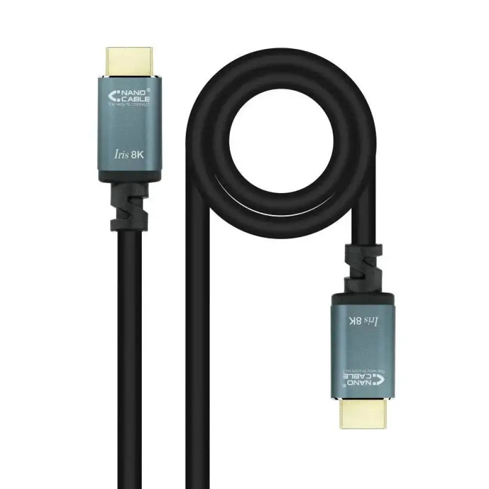 Nanocable Cable HDMI 2.1 Iris 8K Macho/Macho 2m Negro