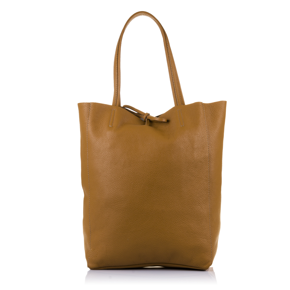 Firenze Artegiani. Sibari Bolso Shopper Mujer.Piel auténtica Dollaro . Made in Italy. Vera Pelle Italiana.