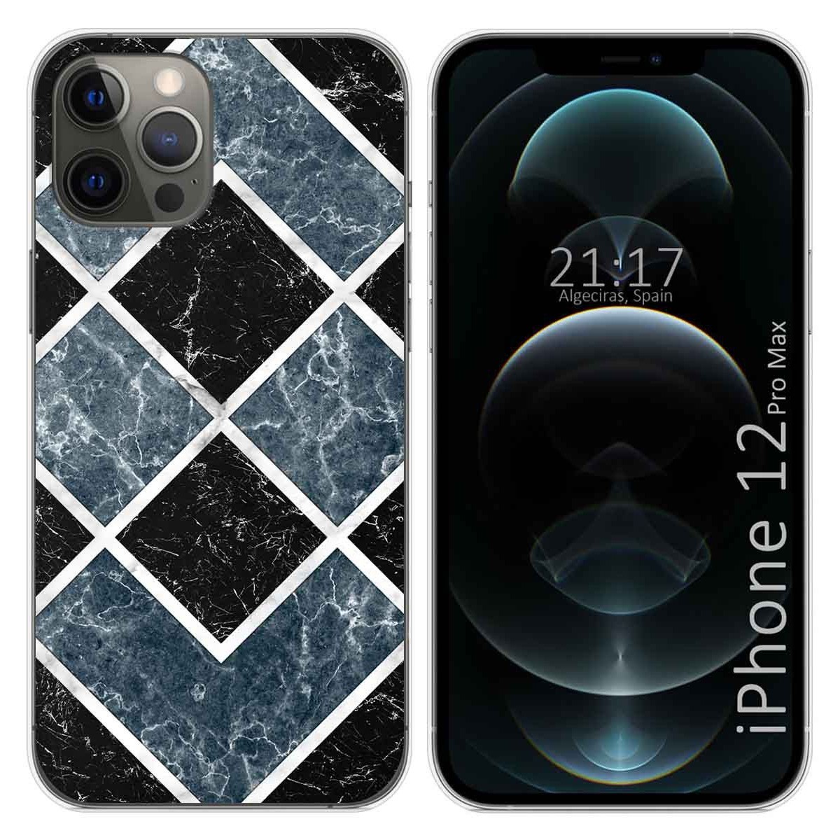 Tumundosmartphone Funda Gel Tpu para Iphone 12 Pro Max (6.7) diseño Mármol 06 Dibujos