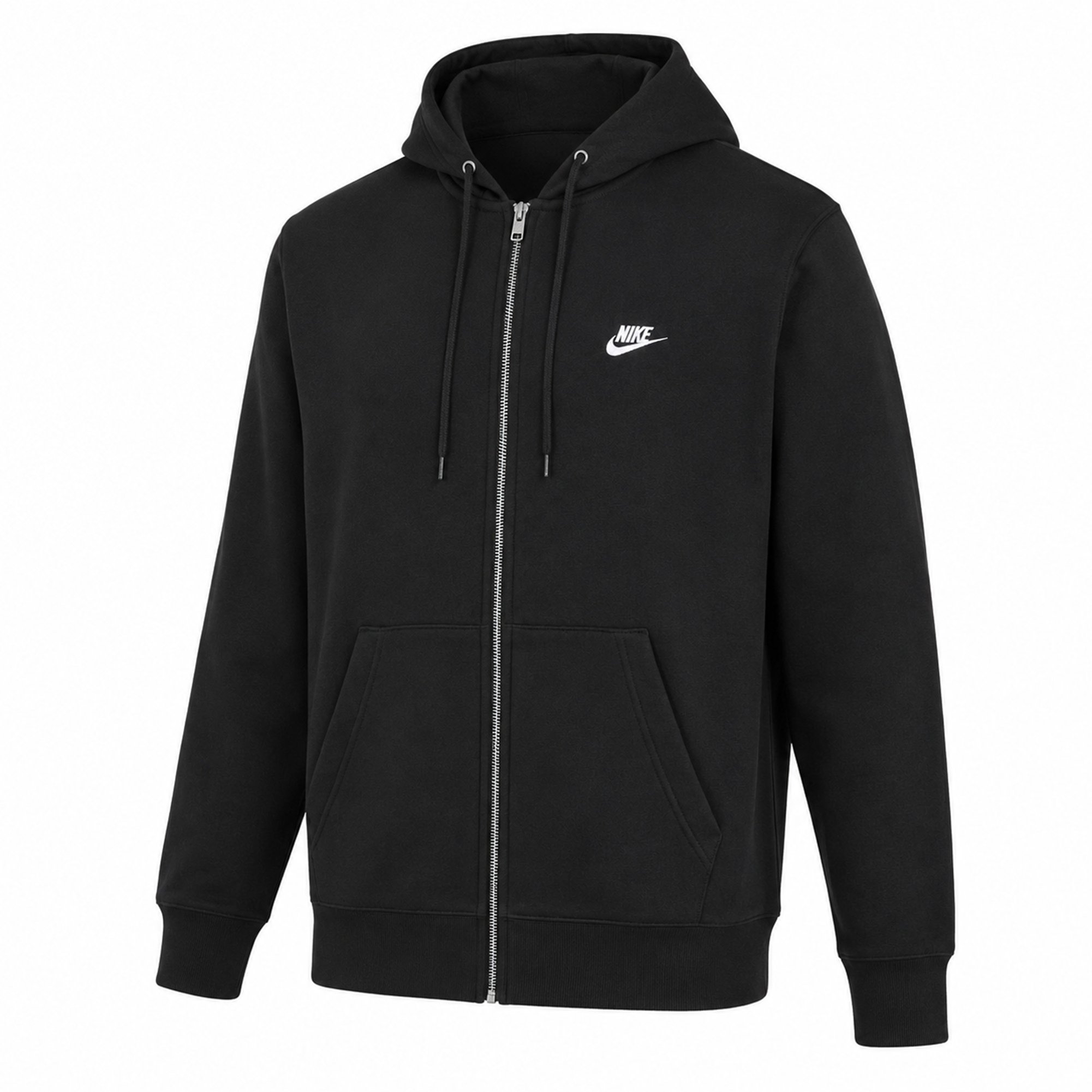 NIKE Sudadera con capucha para hombre - Club Basketball Fleece Hoodie, capucha, corte regular, mezcla de algodón, lisa Club Basketball Fleece Hoodie