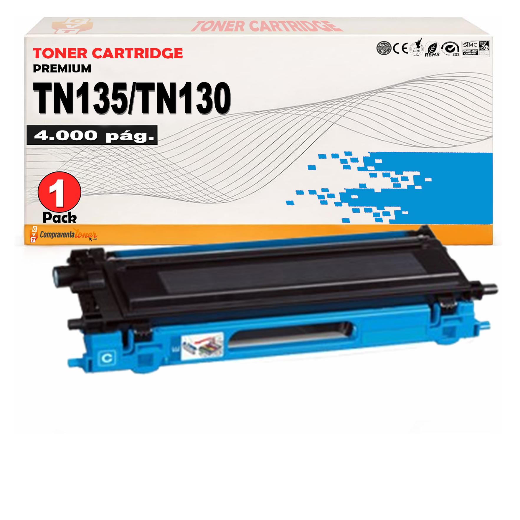 Compatible Brother TN135 / TN-135C Cyan Toner para DCP 9040, 9042, 9045 HL 4040, 4050, 4070 MFC 9420, 9440, 9450, 9840