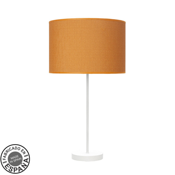 Sobremesa Alto 1xE27 Blanco Naranja 63x30x30cm MODA