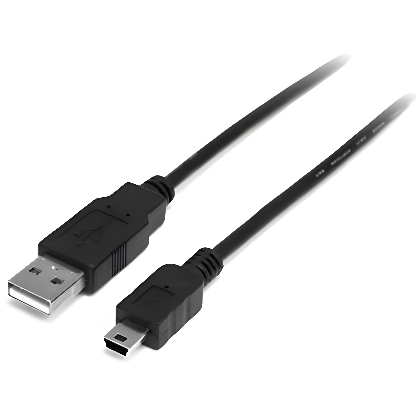 Startech.com cable usb de 1m para camara - 1x usb a macho - 1x mini usb b macho - adaptador negro,garantia lifetime