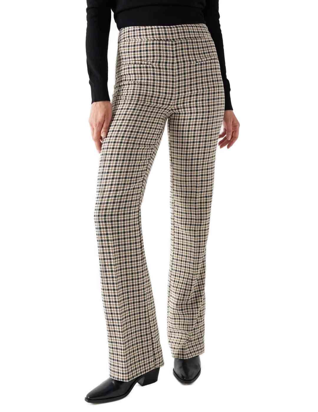 Pantalón Vila Winnie cargo verde ancho para mujer