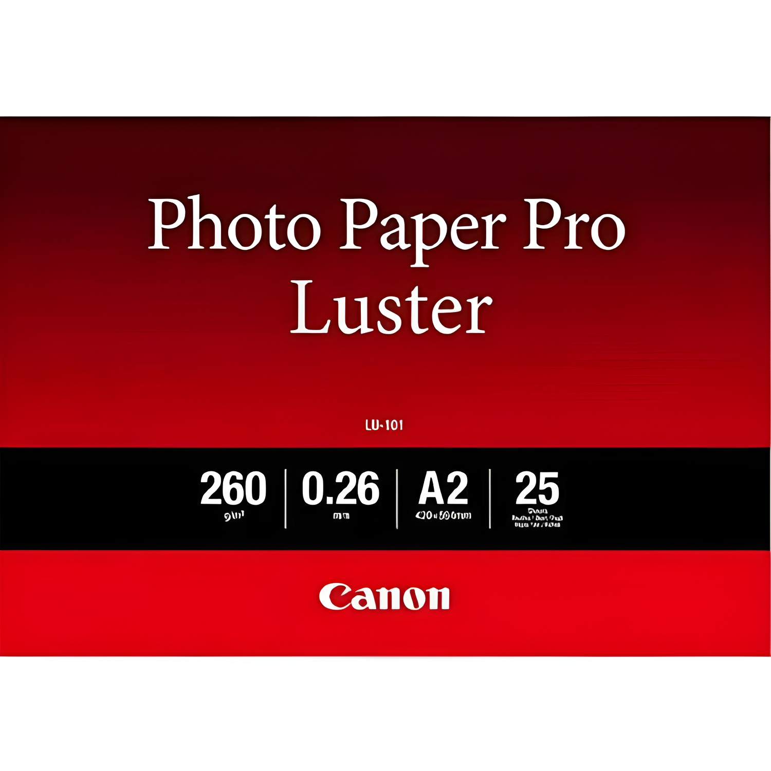 Canon consumible papel fotográfico LU-101 A2 25 hojas