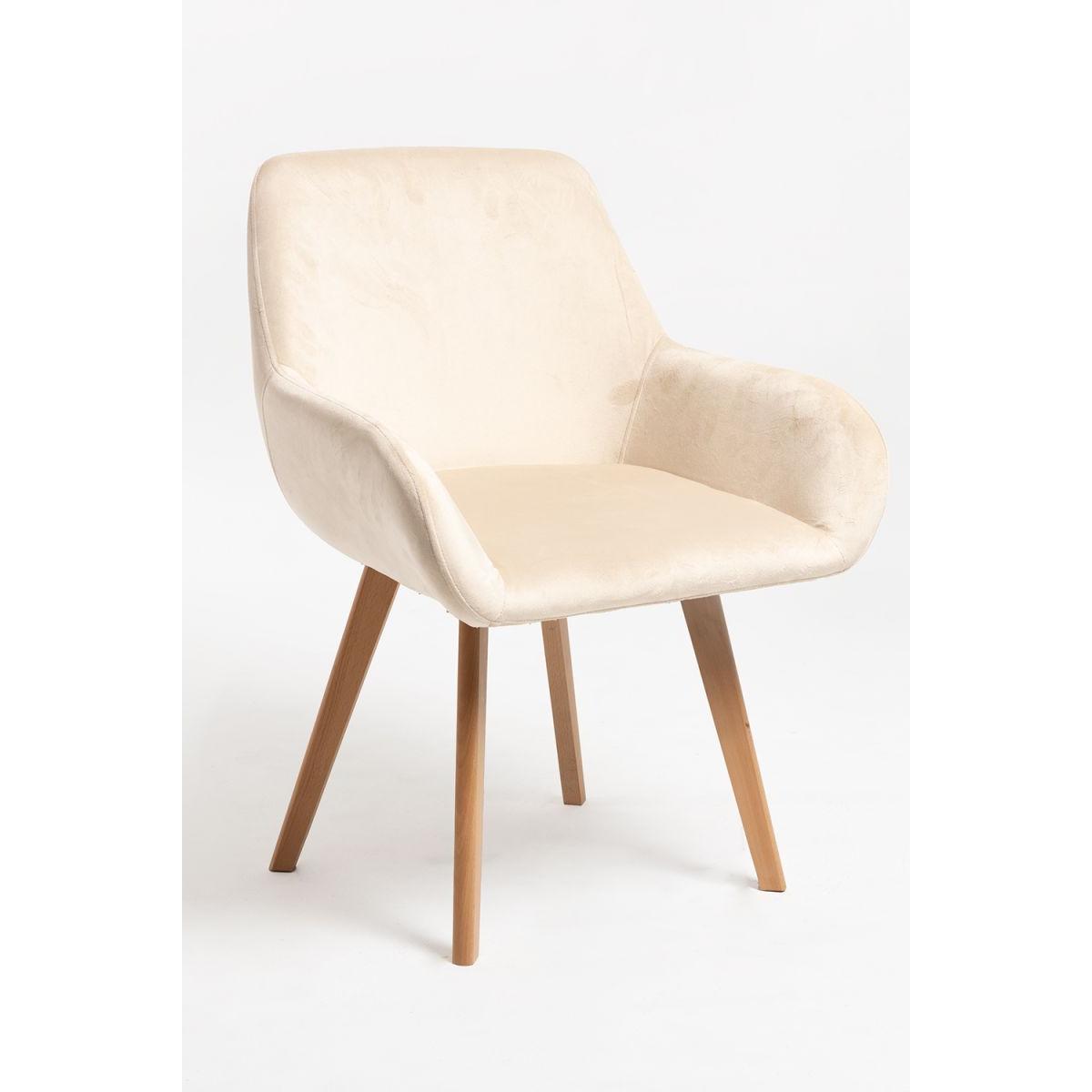 Regalos Miguel - Packs Sillas Comedor - Pack 6 Sillas Venly Terciopelo - Beige