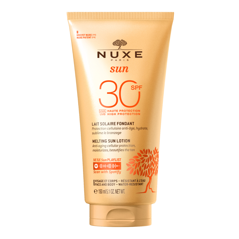 NUXE SUN LECHE SOLAR FUNDENTE SPF30 ROSTRO Y CUERPO 150 ML.