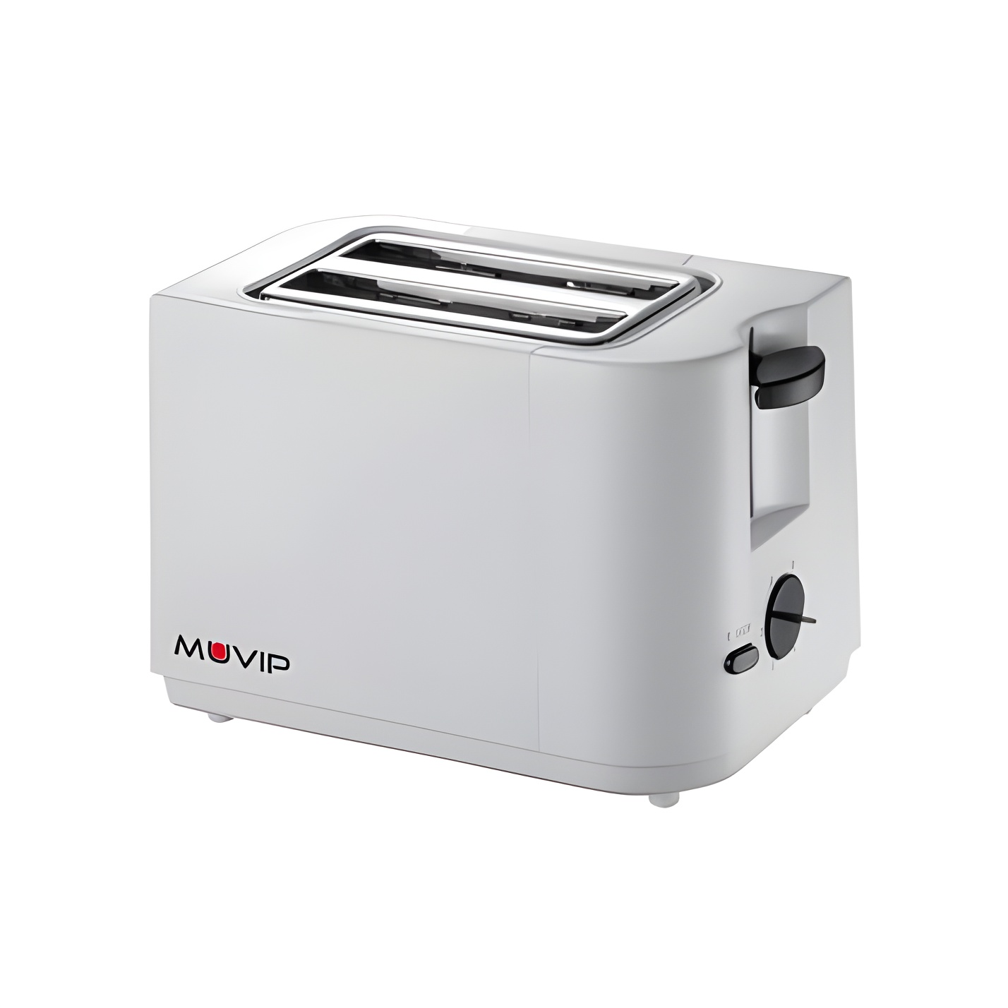 Muvip tostadora de pan 700w - capacidad para 2 rebanadas - 6 niveles de tostado - parada automatica y manual
