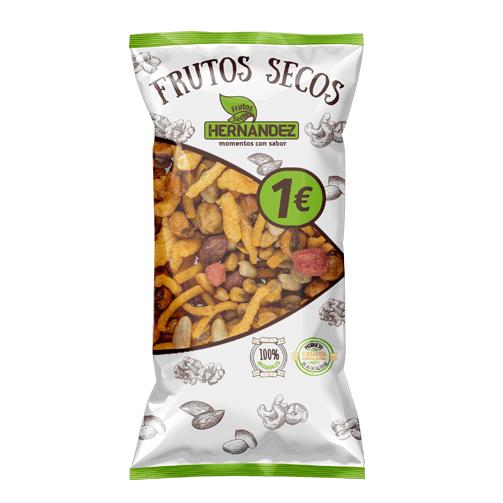 Frutos secos Hernandez - Cacahuete frito, pipas, mix tips, mix picante, kikos, caju... Cajas con 12 unidades de 115g a 250g