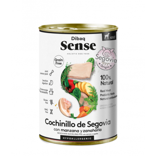 Dibaq Comida Húmeda Sense Dog Grain Free Cochinillo Segoviano - 380 GR