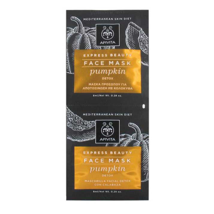 Apivita Express Beauty Mascarilla Detox Con Calabaza 2 x 8ml