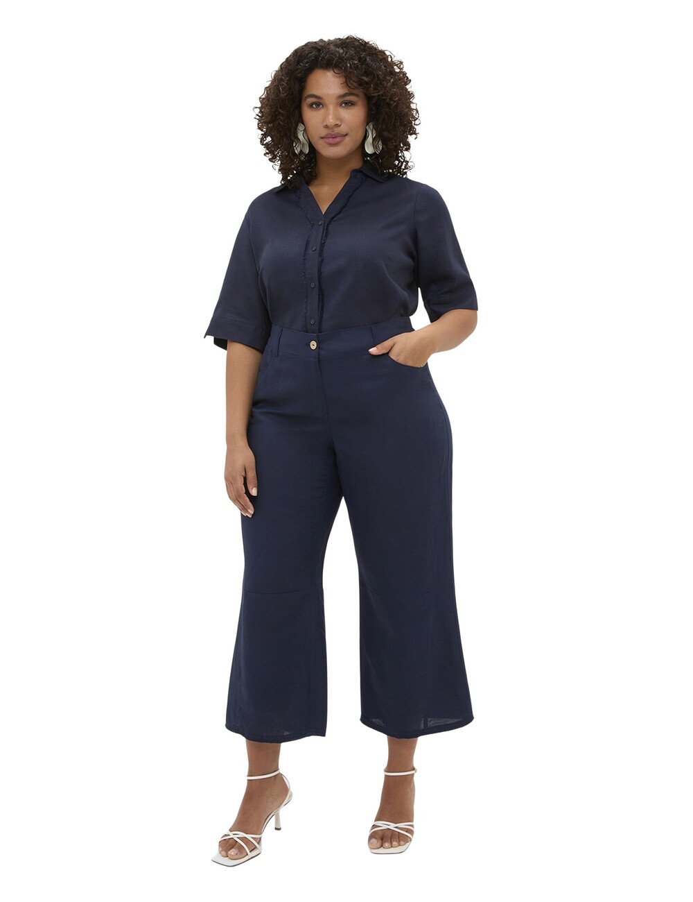Fiorella Rubino - Pantalones de mezcla de lino y viscosa