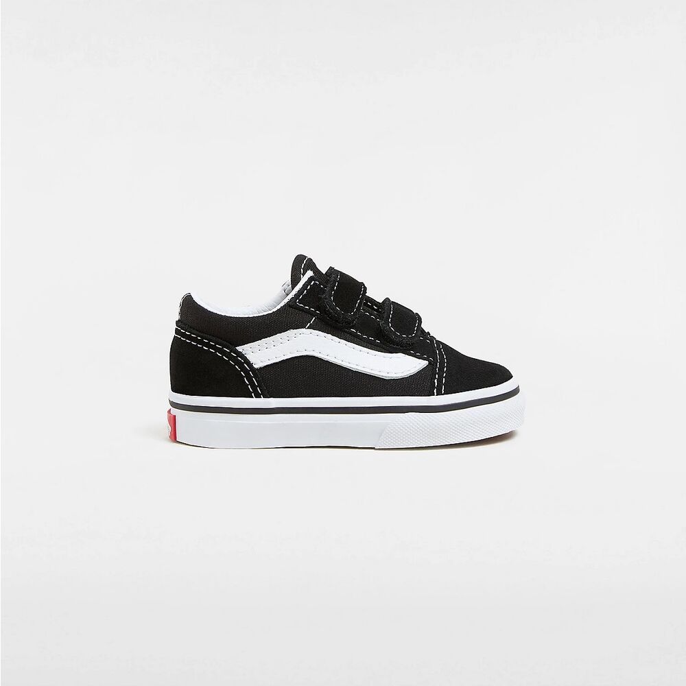 Zapatillas Negras Vans con Cierre Adherente Old Skool de Niño (1-4 años)