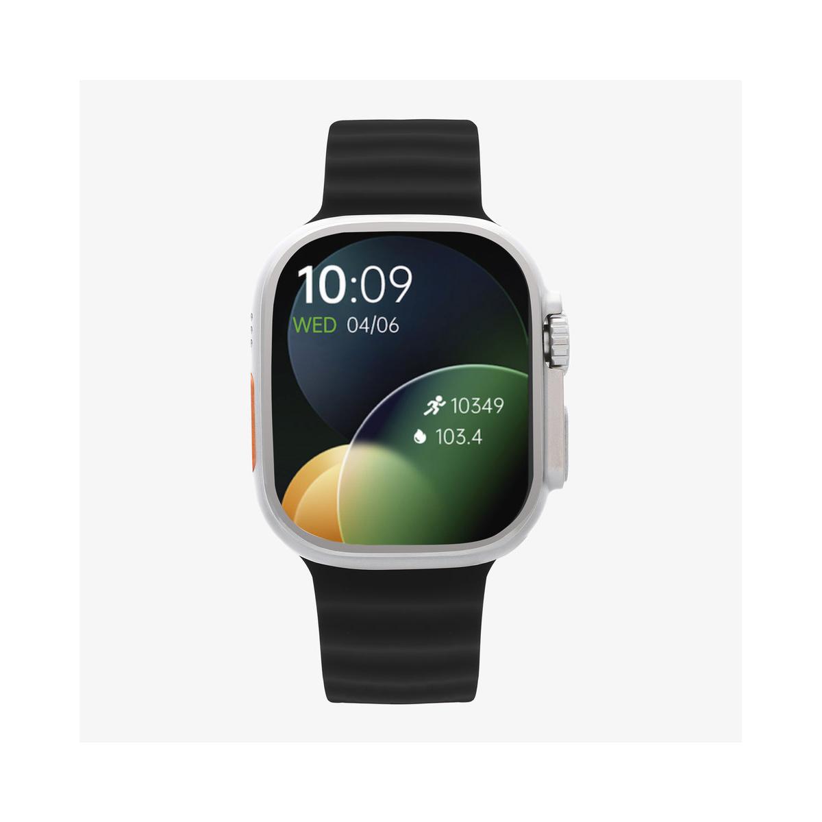 Smarts By Radiant Reloj Inteligente Smartwatch Hollywood Sili Negro 40,00 Mm Pulsera De Silicona Negro Con Cierre De Hebilla Normal Control De Ritmo Cardiaco, Sueño Y Modos Deportivos Compatible Con Android, Ios