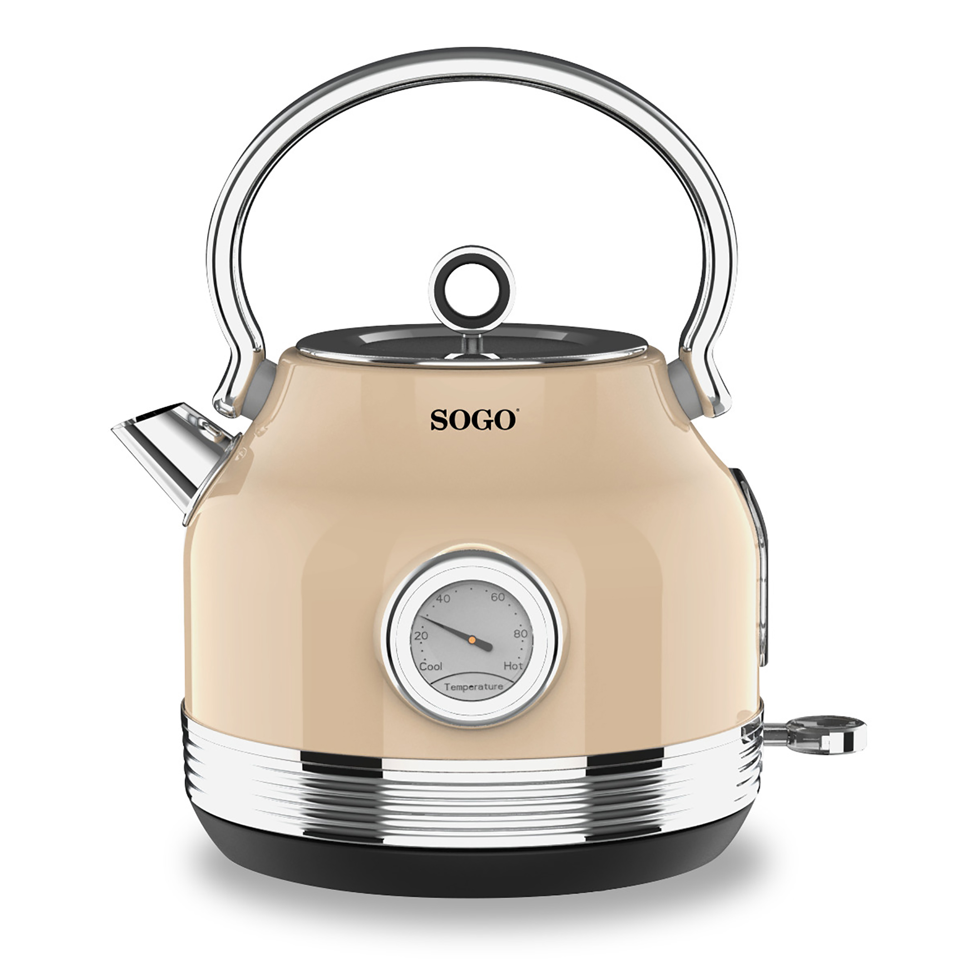 Hervidor Agua Sogo 1,8L Retro Biege-2200W