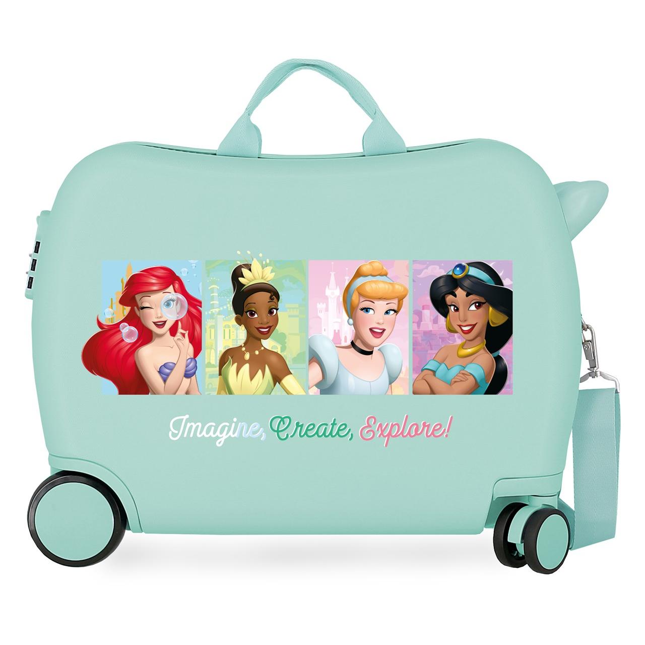 Maleta infantil Princess turquesa 50x39x20 cm