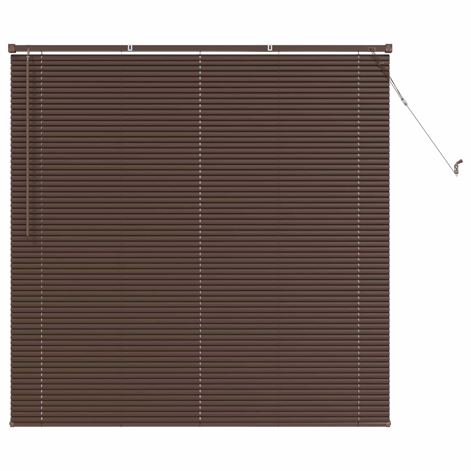 vidaXL Persiana Veneciana Marrón Oscuro con Patrón 150 x 130 cm 25 mm