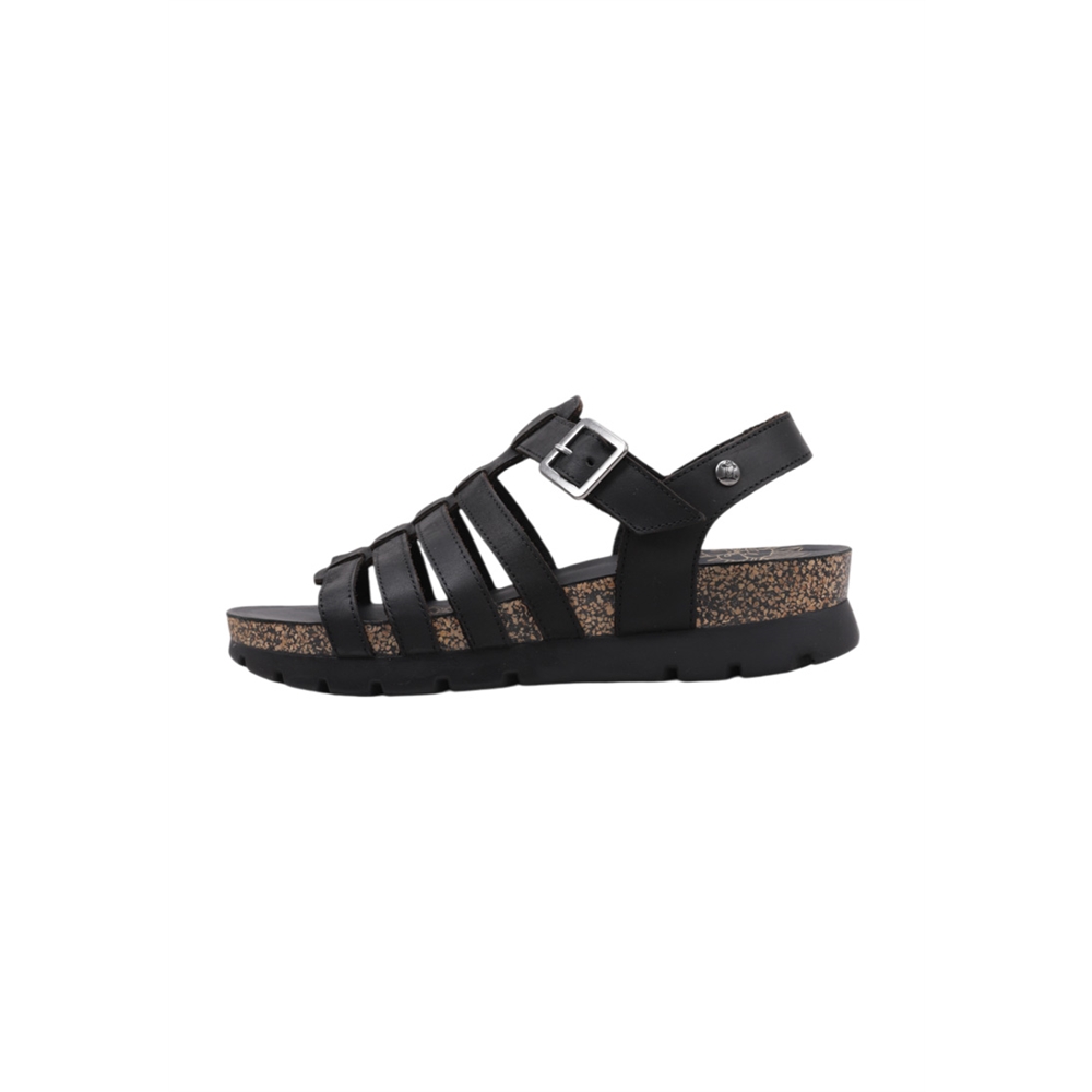 Panama Jack Sasha B1  Sandalias De Cuña Mujer Negro