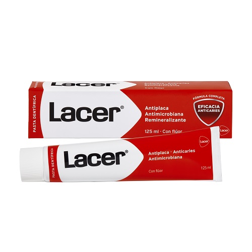 Lacer Pasta Dental Fluor 125ml Acción Antiplaca y Protección de Encías