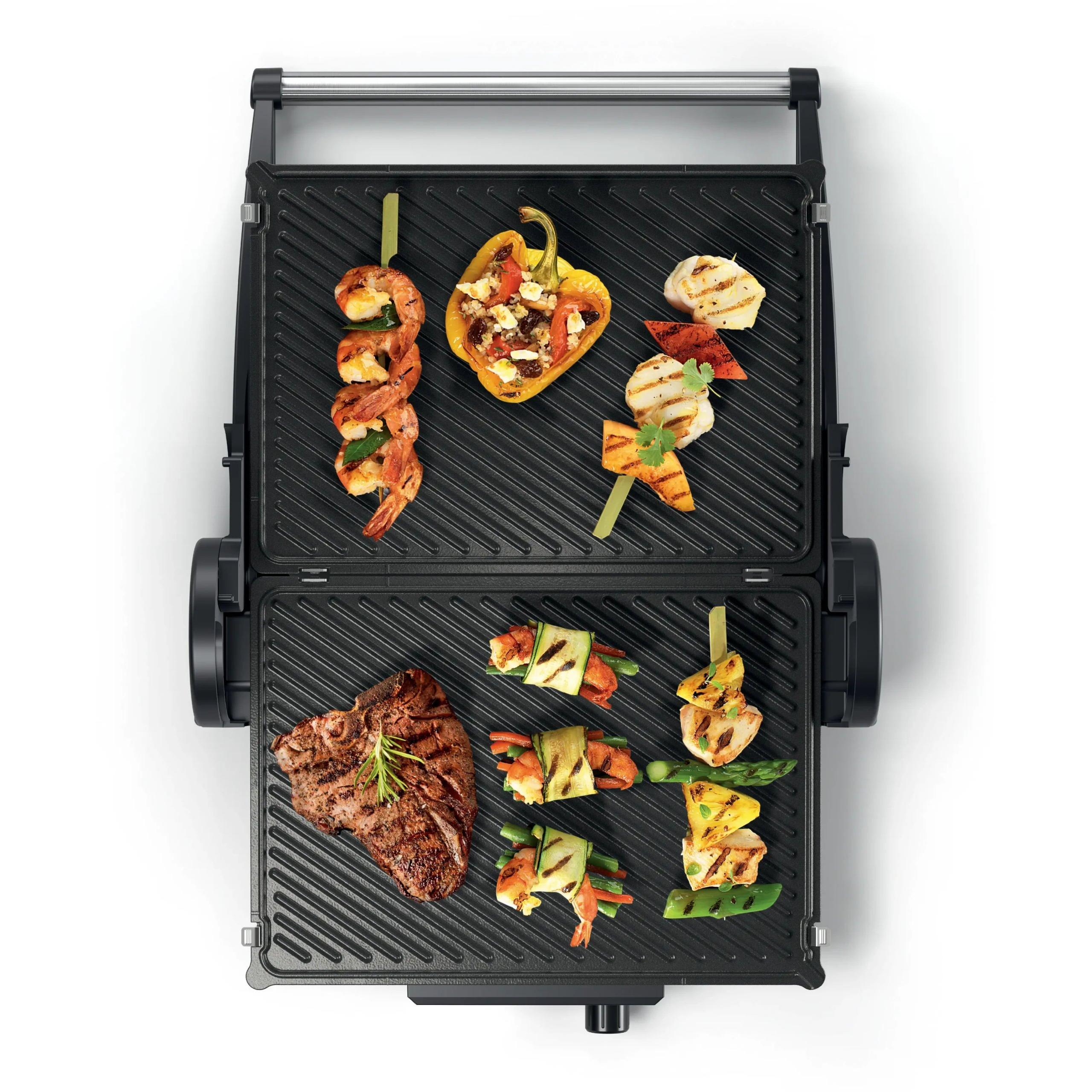 Plancha Grill de Asados 328 x 238 mm 1800W BOSCH TCG4104  | rojo, Rojo