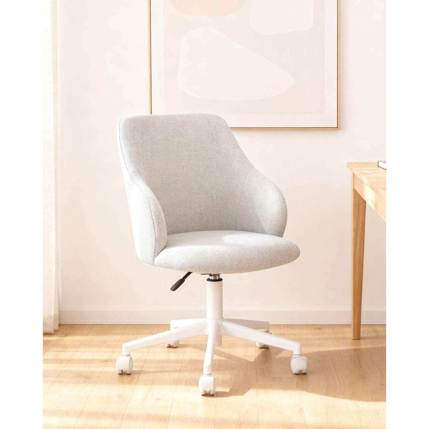 Silla de escritorio liliana beige para hogar moderno mueble de almacenaje  - Homekit