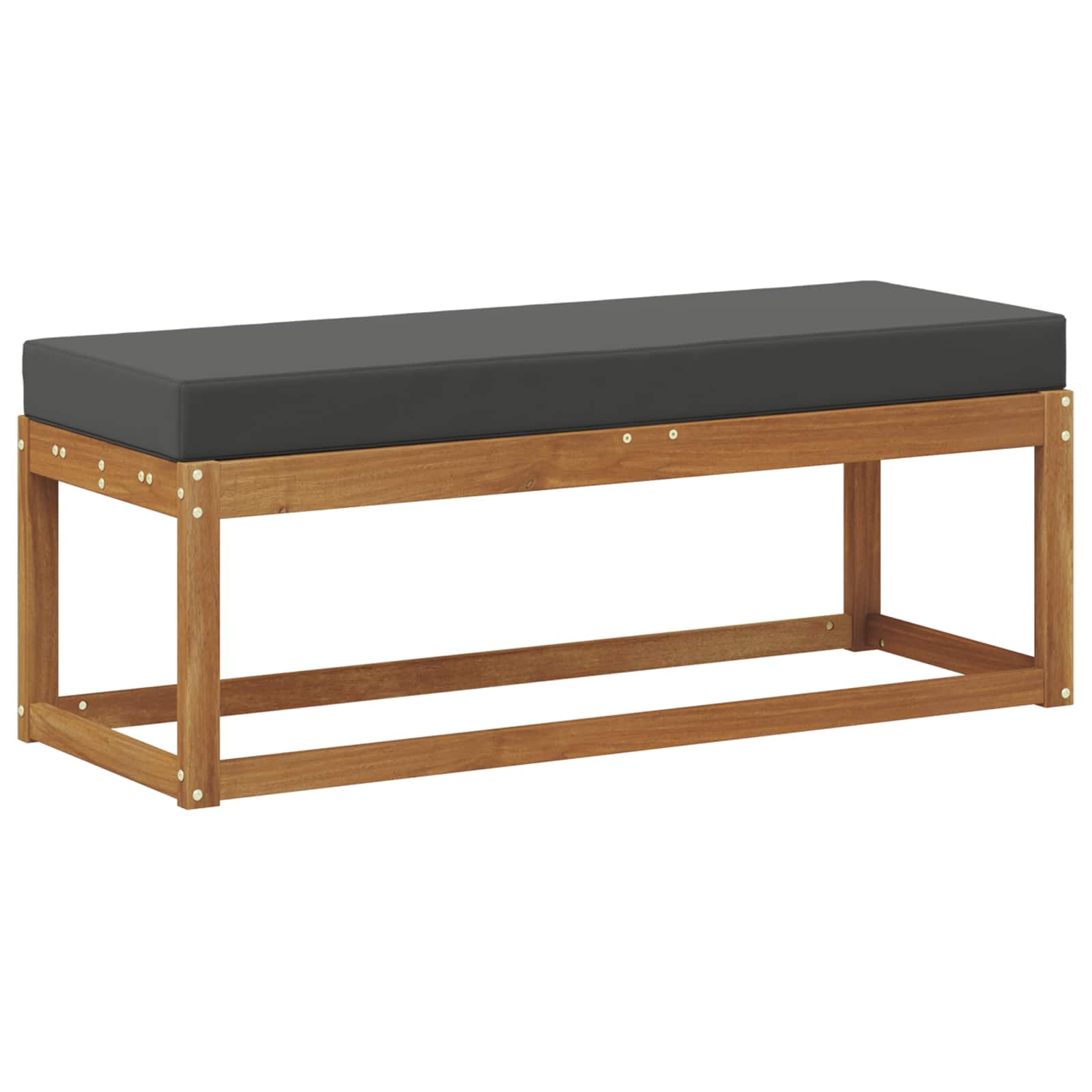 vidaXL Banco de exterior Natural y Antracita 115 x 43 x 45 cm