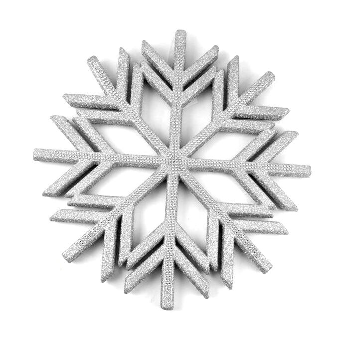 Gerimport Copo Nieve Plateado 48 Cm - Decoración Navideña