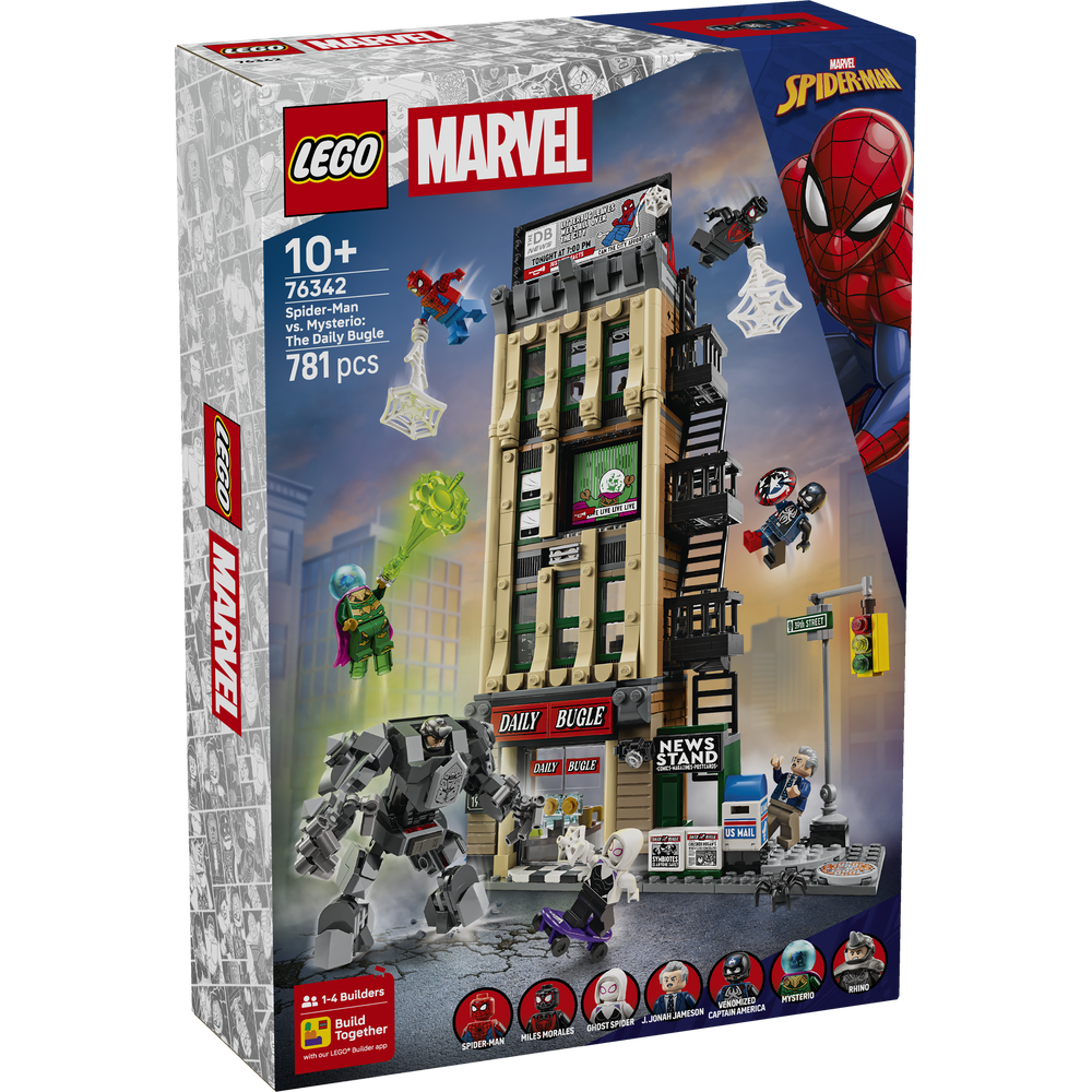 LEGO MARVEL - SPIDER-MAN VS MYSTERIO: EL DAILY BUGLE, 76342, TIENDA CON LICENCIA OFICIAL, ENVIO 24-48H PENÍNSULA, JUGUETES, LADRILLOS, BRICKS, PIEZAS, BLOQUES, EDIFICO MODULAR,100% ORIGINAL