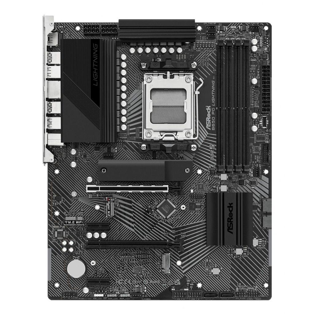 Asrock - Placa base B650 PG Lightning AM5 ATX para procesadores Ryzen 5 y Ryzen 7, soporte DDR5 hasta 6800 MHz, ranuras PCIe y USB 3.2 Gen 2