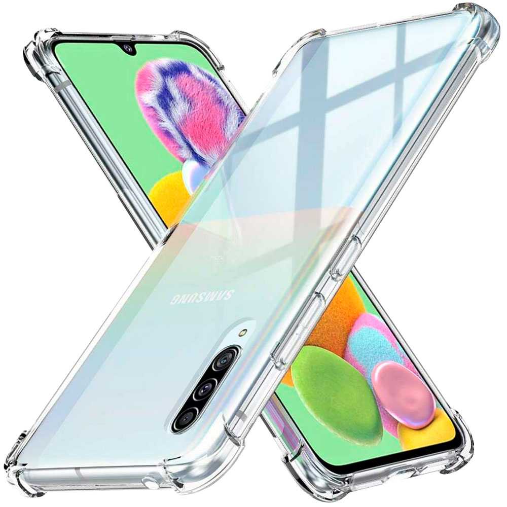 Ociodual Funda de TPU para Samsung Galaxy A90 Esquinas Reforzadas ShockProof Anti Golpes Arañazos Silicona Carcasa Bumper