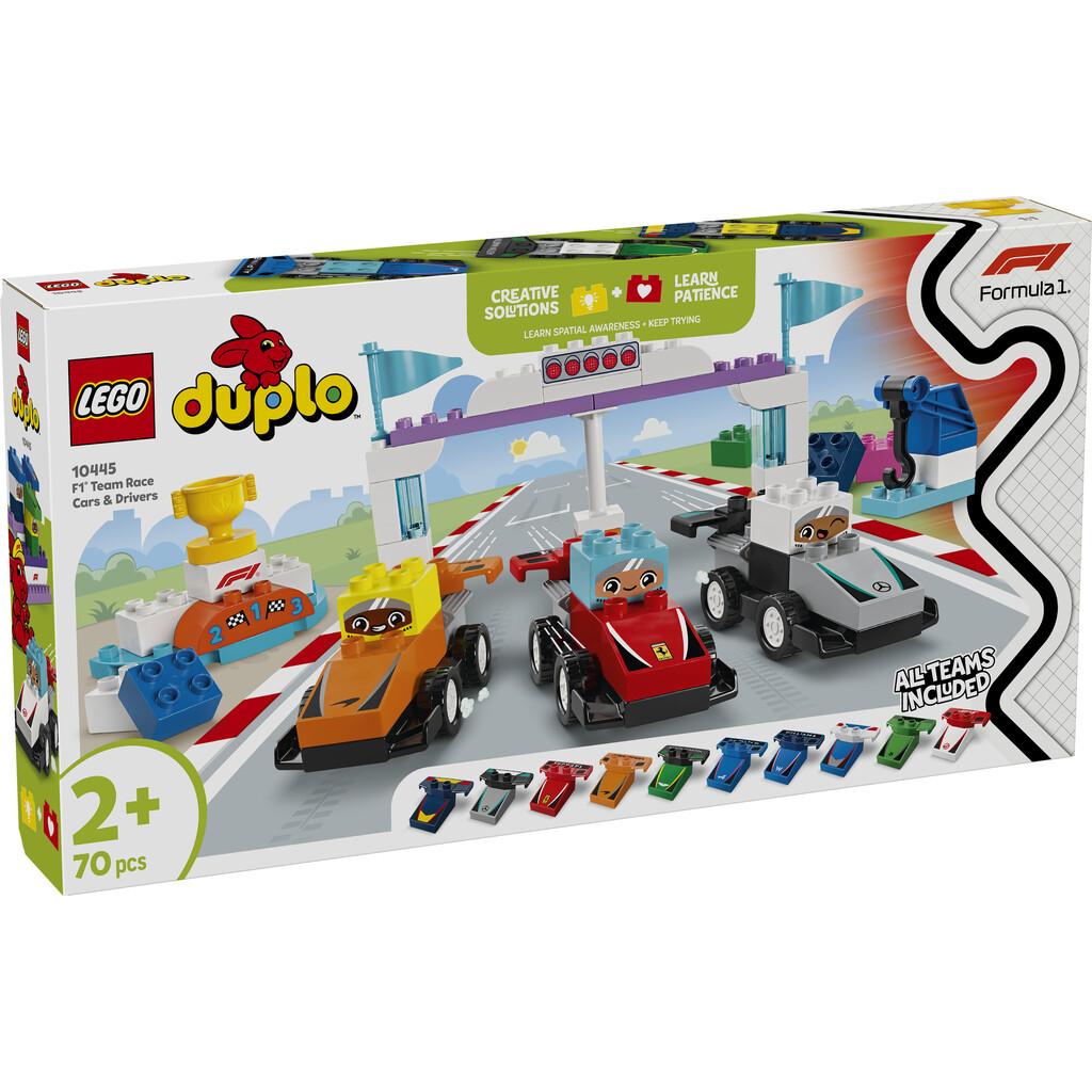 Lego Duplo Formula 1 Coches de Carreras y Pilotos del Equipo de F1