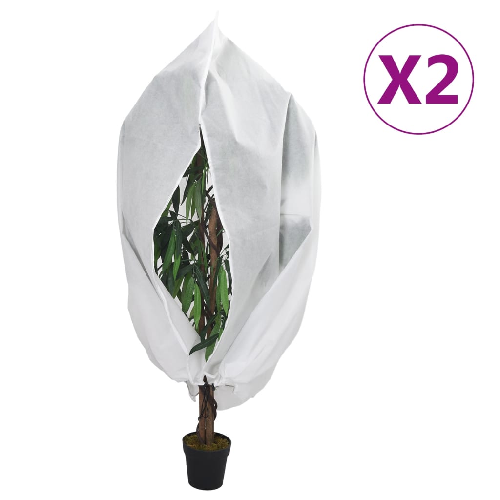 vidaXL Cubiertas para Plantas conllera Fundas 2 uds 70 g/m² 3,93x3,5 m Color Beige,  Verde,  Blanco y mas