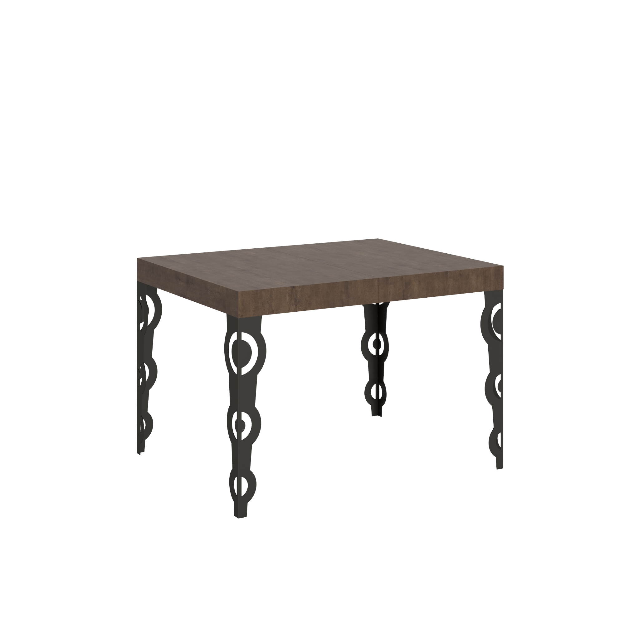 Mesa extensible 70x110/194 cm Karamay Estructura Nogal Antracita - Itamoby