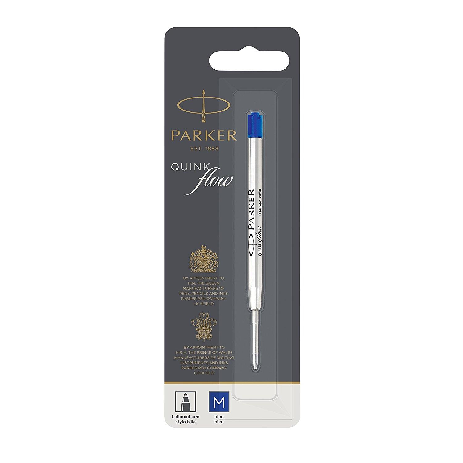 PARKER QINKFLW AZUL M BLISTER RECARGA A""12