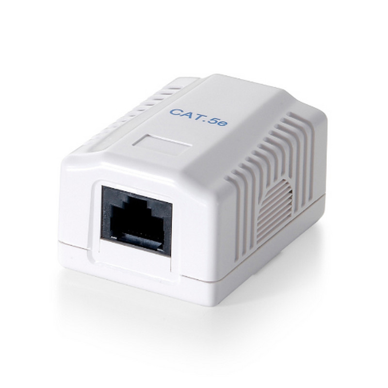 Equip surface rosette 5e 1 x rj45 female