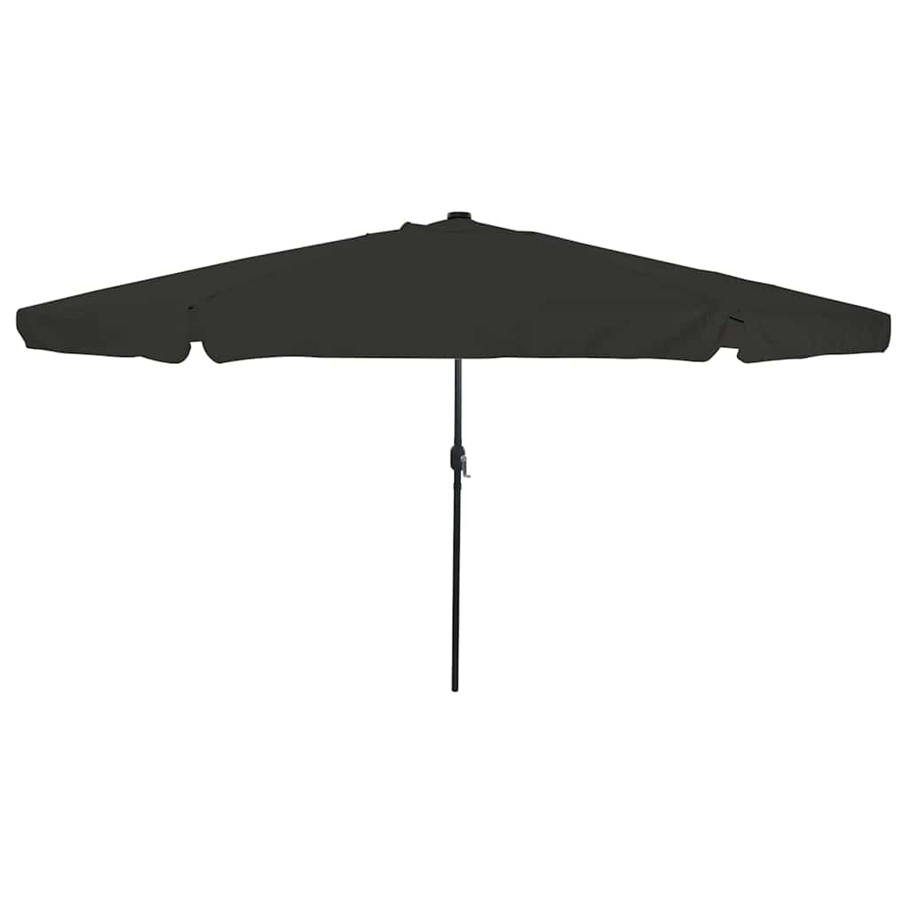 vidaXL Sombrilla de jardín Negro 395 x 395 x 245 cm Poliéster